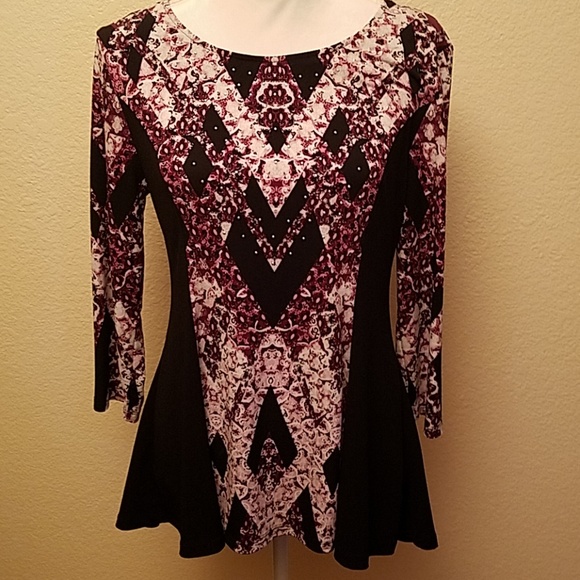 Style & Co. Tops - Style & Co. High Low Embellished Top